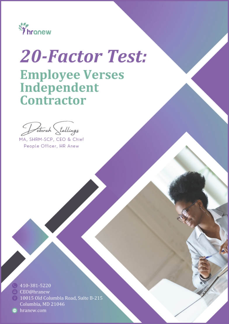 20-Factor Test_Employee Vs. Independent Contractor_Page_1